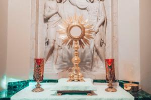 The perpetrator entered the church on June 25 and remained inside for an hour.