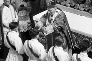 Ordination of Father Joseph Ratzinger in 1951.