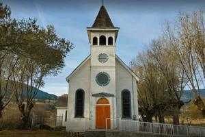 One of the five Canadian Catholic churches that burned in a week was Sacred Heart Mission Church in Penticton, British Columbia. One of the five Canadian Catholic churches that burned in a week was Sacred Heart Mission Church in Penticton, British Columbia.