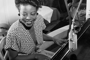 Mary Lou Williams plays the piano in New York City in 1946.
