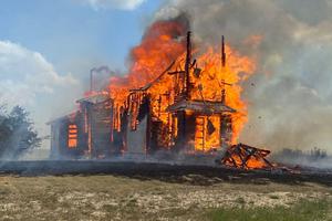 A former Polish Roman Catholic church in rural Saskatchewan was destroyed by fire Thursday.
