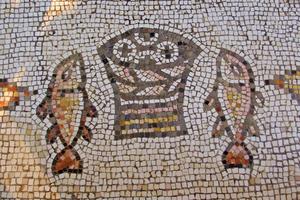 The Church of the Multiplication of the Loaves and Fish, shortened to the Church of the Multiplication, is  located at Tabgha, on the northwest shore of the Sea of Galilee in Israel. The modern church rests on the site of two earlier churches.