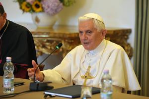 Pope Benedict XVI on Aug. 28, 2010.