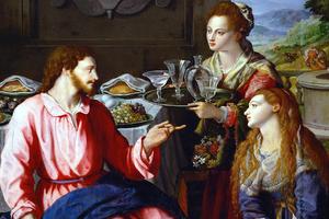Alessandro Allori, “Christ at the House of Mary and Martha,” 1605