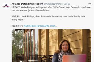 Lorie Smith wants to affirm her Christian values in her website design company, 303 Creative.