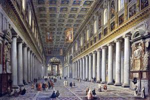 Giovanni Paolo Panini, “Interior of S. Maria Maggiore in Rome,” ca. 1754