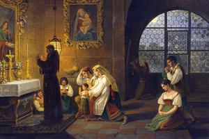 Johann Nepomuk Schödlberger, “Inside a Church in Italy,” 1830 Johann Nepomuk Schödlberger, “Inside a Church in Italy,” 1830