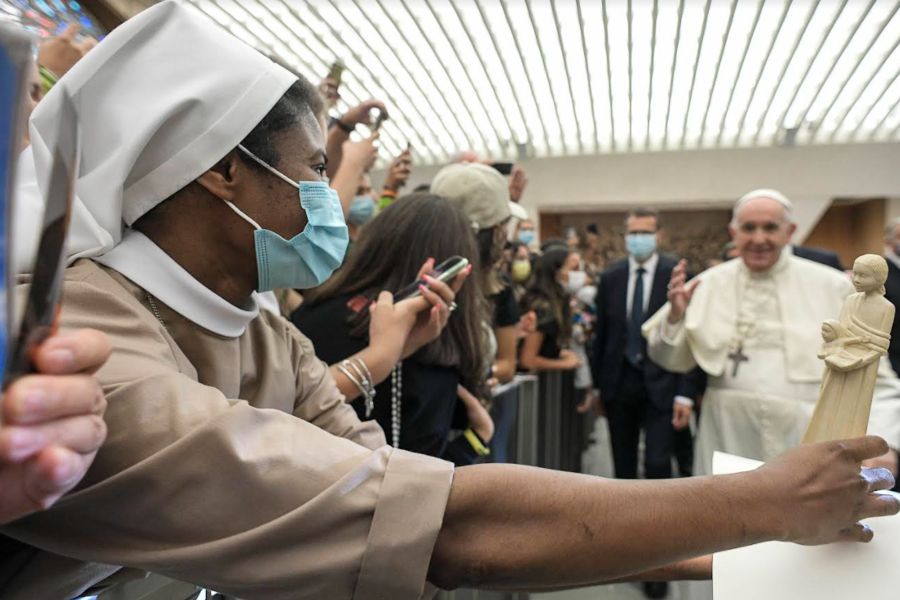 Pope Francis’ general audience in the Paul VI Hall at the Vatican, Sept. 1, 2021.