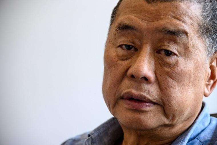 In this photo taken on June 16, 2020, Hong Kong pro-democracy media mogul Jimmy Lai, 72, poses during an interview with AFP at the Next Digital offices in Hong Kong. Lai was arrested under a new national security law on Aug. 10, 2020, and police raided his newspaper offices in a deepening crackdown on dissent in the  Chinese city. He was sentenced to 14 months in prison this past April.