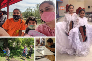 The Quiñones family on an outing to a farm, during a dance recital, drawing, and assisting to build a community garden in Gary, Indiana. The Quiñones family on an outing to a farm, during a dance recital, drawing, and assisting to build a community garden in Gary, Indiana.