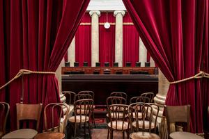 Inner chamber of the U.S. Supreme Court in Washington D.C.