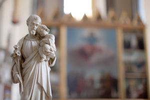 One saint who exhibited great trust in God was St. Joseph, shown depicted in  a statue in Budapest, Hungary, on Sept. 16.