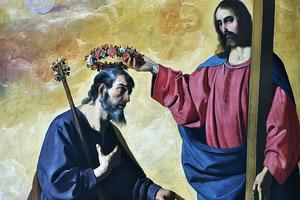 Francisco de Zurbarán, “Christ Crowns Saint Joseph,” 1640