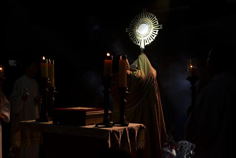 Jesus in the Eucharist photo