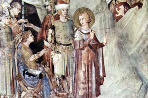 Simone Martini, “St. Martin Renounces the Army,” ca. 1324
