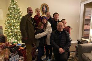 Matt, a former Marine, his wife, Cassie, and their five kids were surprised with a new home, thanks to the generosity of the local Catholic community.