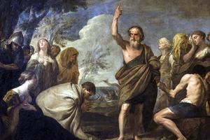 Andrea Vaccaro, “Jonah Preaches to the Ninevites,” 17th Century