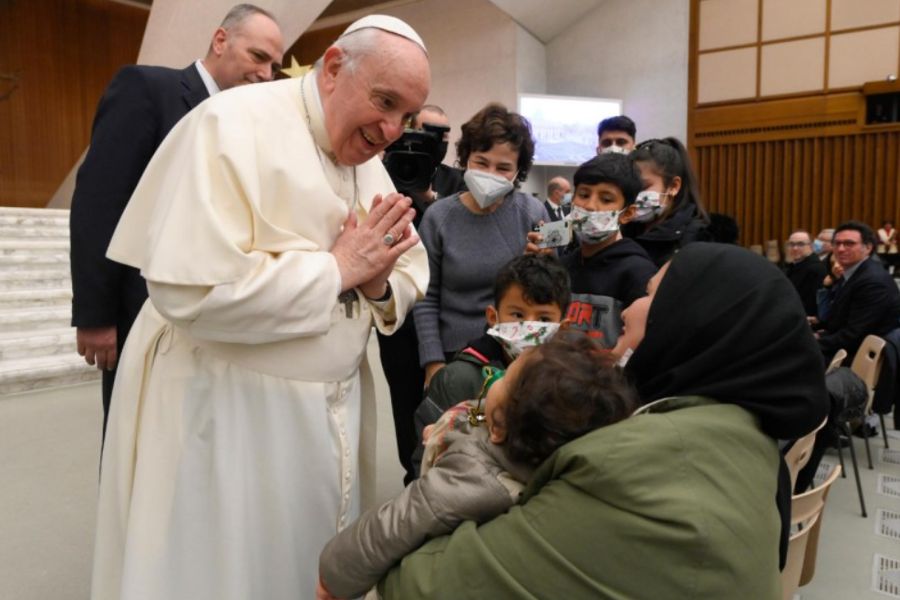 Pope Francis’ general audience in the Paul VI Hall at the Vatican, Dec. 22, 2021.
