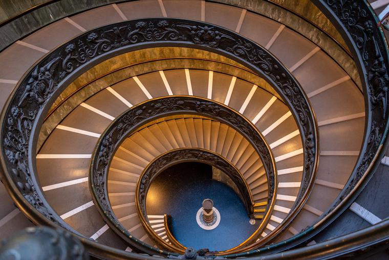 The Bramante Staircase at the Vatican Museums, Vatican City