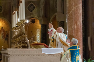 Archbishop Cordileone presides over the Mass of the Americas on November 16, 2019 at the Basilica of the National Shrine of the Immaculate Conception.