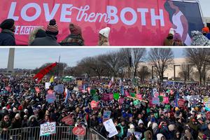 Pro-lifers descended on Washington Jan. 21 to show support for the unborn and their mothers.