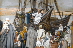 James Tissot (1836-1902), “Jesus Preaches in a Ship”