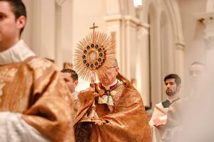 Catholic Mass at St. Charles Borromeo Seminary.