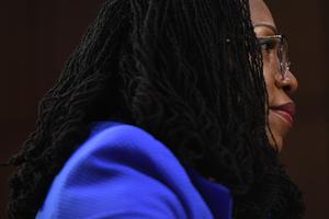 Judge Ketanji Brown Jackson testifies March 23 during the third day of her Senate Judiciary Committee confirmation hearing on Capitol Hill.