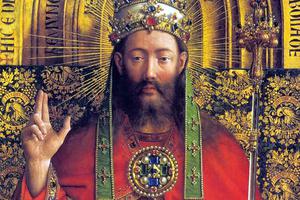 Jan van Eyck, “God Almighty” (Ghent Altarpiece), 1426-1427