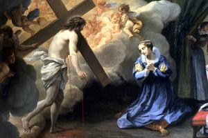 Marco Benefial, “The Vision of St. Catherine Fieschi Adorno of Genoa,” 1747