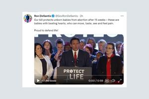 Gov. Ron DeSantis tweeted about the bill he signed into law on April 14.