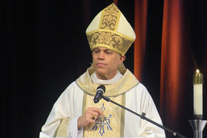 Archbishop Salvatore J. Cordileone of San Francisco delivers a homily at the 2016 Steubenville Conference.