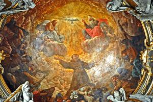 18th-century fresco in the Chapel of St. Anthony of Padua, Church of Sant'Apollinare Nuovo, Ravenna