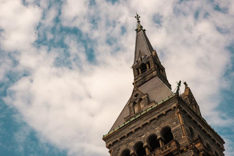 The Jesuit-run university is located in its namesake neighborhood of Washington, D.C.