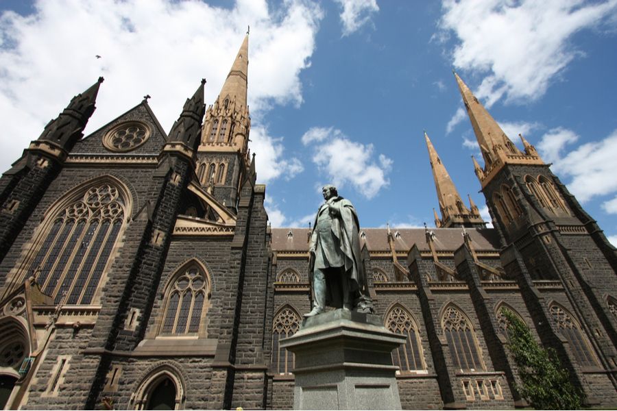 St. Patrick's Cathedral in Melbourne, Victoria, Australia.