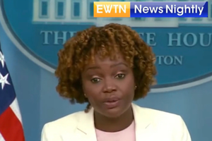 White House Press secretary responds to EWTN News Nightly corrrespondent Owen Jensen August 26, 2022.