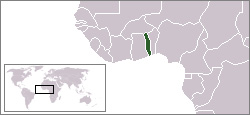 Togo Locator Map