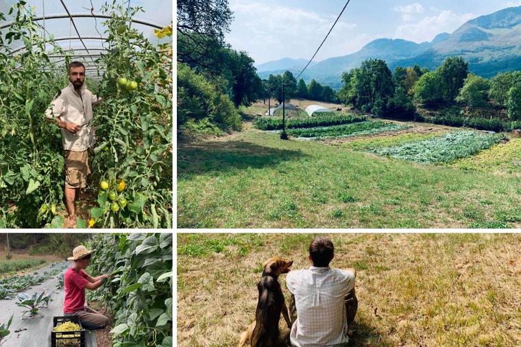 Aurélien Vayne and his wife, Anaïck, enjoy working among creation and desire to create community in the In the hamlet of ‘Seeds of Hope.’