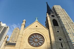 Holy Name Cathedral is shown in Chicago. Holy Name Cathedral is shown in Chicago.