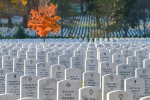 More than 400,000 veterans and their dependents are buried at Arlington National Cemetery in Arlington County, Virginia, across the Potomac River from Washington, D.C. More than 400,000 veterans and their dependents are buried at Arlington National Cemetery in Arlington County, Virginia, across the Potomac River from Washington, D.C.