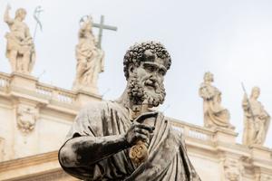 Statue of St. Peter on St. Peter's Square at the Vatican Statue of St. Peter on St. Peter's Square at the Vatican