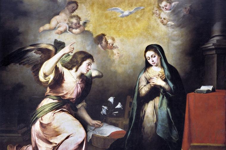 Bartolomé Esteban Murillo, “The Annunciation,” ca. 1650, Museo del Prado