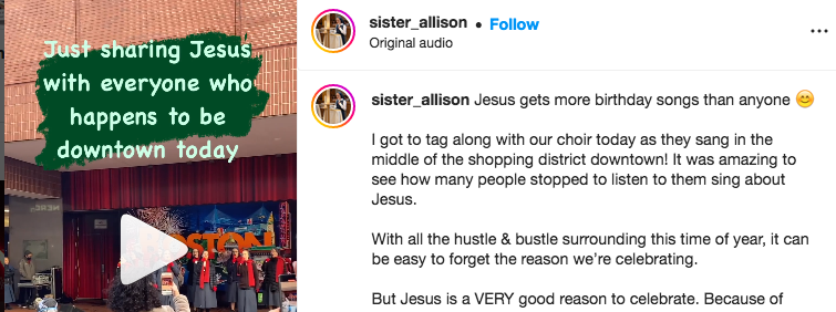 Caroling Catholic Nuns Surprise Holiday Shoppers in Downtown Boston Caroling Catholic Nuns Surprise Holiday Shoppers in Downtown Boston