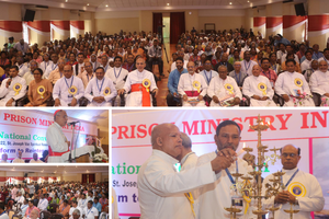 Participants gather for the 13th general assembly of Prison Ministry India, which took place Nov. 16-19 in Goa.