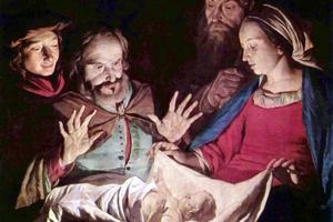 Matthias Stom, “The Adoration of the Shepherds,” ca. 1650, Nantes Museum of Arts