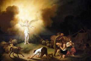 Christian Wilhelm Ernst Dietrich, “Annunciation to the Shepherds,” 1760