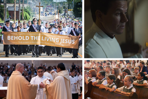  As 5,000 faithful in procession launched the National Eucharistic Revival in the Diocese of Fort Wayne-South Bend, Indiana, daily Mass continued to transform a Catholic school in Covington, Kentucky, and a feature film on the life of Father Stuart Long hit theaters. In 2022, 22% of all new priests ordained in the U.S. were Latino.  