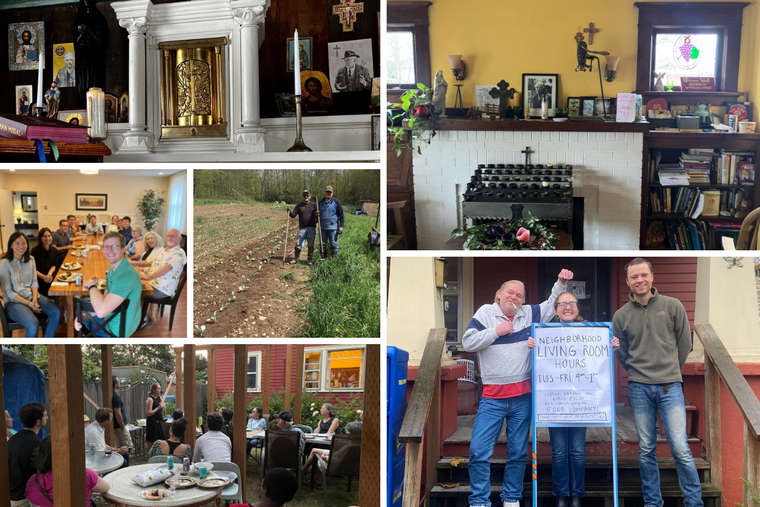 Offering welcome to those in need, Catholic Worker communities in South Bend, Indiana, and Harveys Lake, Pennsylvania, extend fellowship inside and outside in the footsteps of Servant of God Dorothy Day.