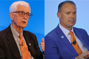 The Religious Freedom Institute honored outgoing president Tom Farr, who will be succeeded by Eric Patterson, on Jan. 24, 2023. The Religious Freedom Institute honored outgoing president Tom Farr, who will be succeeded by Eric Patterson, on Jan. 24, 2023.