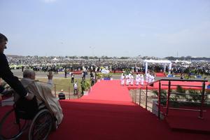 Pope Francis celebrated Mass with around 1 million people in Kinshasa, DRC, on Feb. 1, 2023. Pope Francis celebrated Mass with around 1 million people in Kinshasa, DRC, on Feb. 1, 2023.